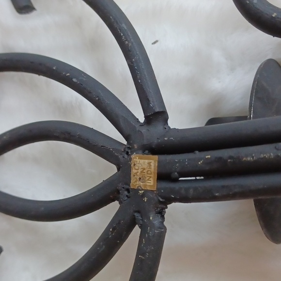 ROD Iron Black MadeInIndia Vintage Scallop‎ Set CandleHolders - Picture 8 of 8